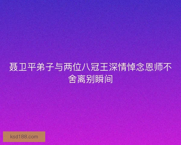 聂卫平弟子与两位八冠王深情悼念恩师不舍离别瞬间